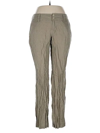 Pre-owned Muji Linen Pants In Green