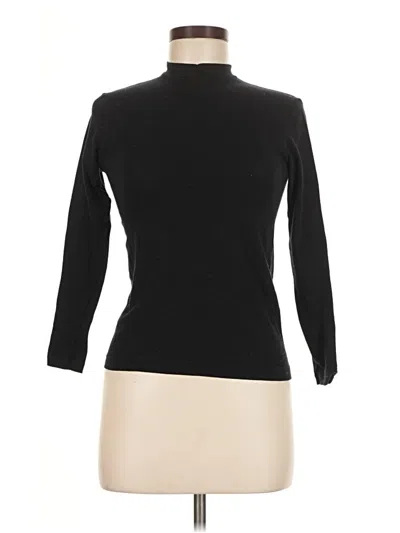 Pre-owned Muji Long Sleeve Turtleneck In Black