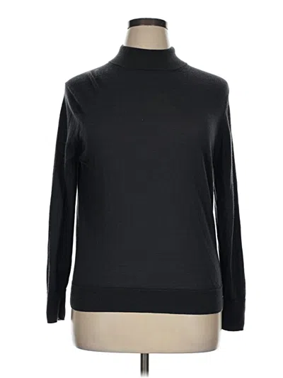 Pre-owned Muji Long Sleeve Turtleneck In Black