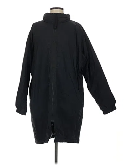 Pre-owned Muji Raincoat In Black