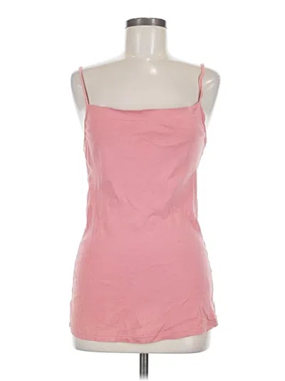 Pre-owned Muji Tank Top Pink Strapless Neckline Tops