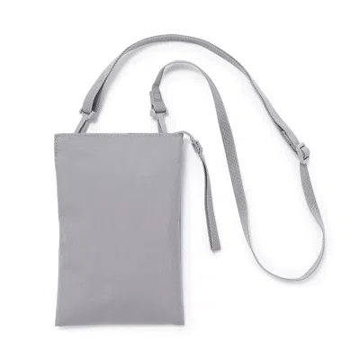 Muji Water Repellent Cross Body Mini Pouch In Grey