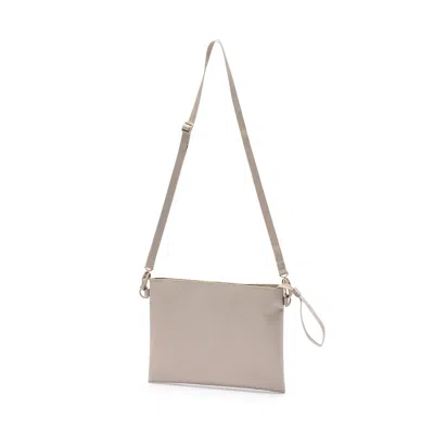 Muji Water Repellent Cross Body Pouch In Light Beige