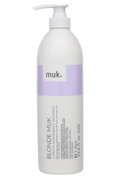 Muk Haircare Blonde Muk 1 Minute Maintenance Treatment In Transparent