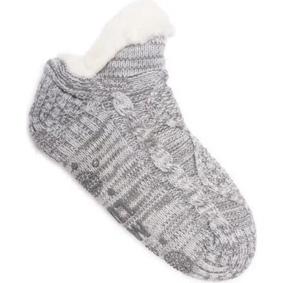 Muk Luks 1 Pair Pack Shortie Cabin Socks In Grey