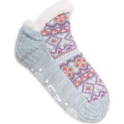 Muk Luks 1 Pair Pack Shortie Cabin Socks In Pastel Blue