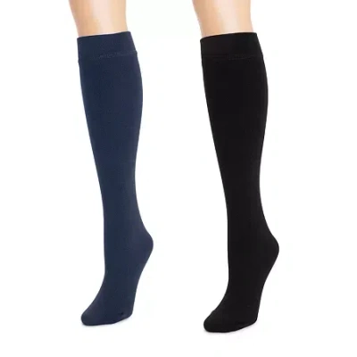 Muk Luks 2-pc. Knee Highs In Black