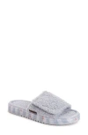 Muk Luks Acacia Faux Shearling Slipper In Light Blue