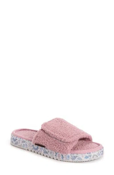 Muk Luks Acacia Faux Shearling Slipper In Mauve