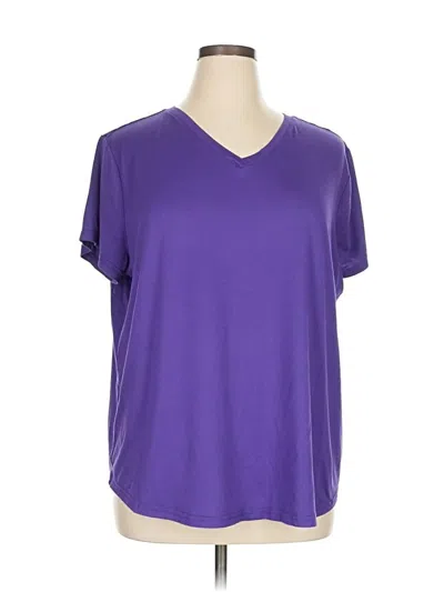 Pre-owned Muk Luks Active T-shirt In Purple