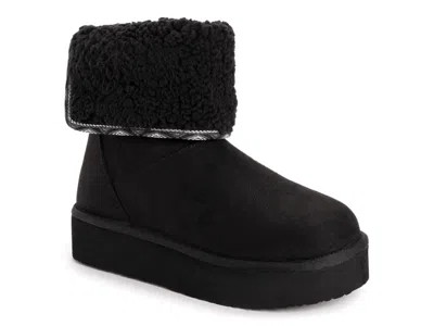 Muk Luks Amelia Platform Bootie In Black