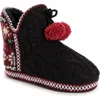 Muk Luks Amira Indoor/outdoor Slipper In Black/red