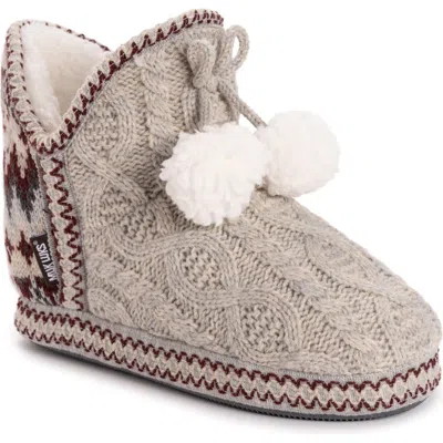 Muk Luks Amira Indoor/outdoor Slipper In Oatmeal Heather