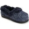 Muk Luks Anais Faux Fur Moccasin Slipper In Blue