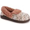 Muk Luks Anais Faux Fur Moccasin Slipper In Ivory/rosey Pop