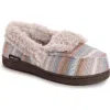 Muk Luks Anais Faux Fur Moccasin Slipper In Light Purple