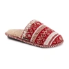 Muk Luks Ashlie Slipper Womens Memory Foam Slip-on Slippers In Animal Print