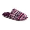 Muk Luks Ashlie Slipper Womens Memory Foam Slip-on Slippers In Multi
