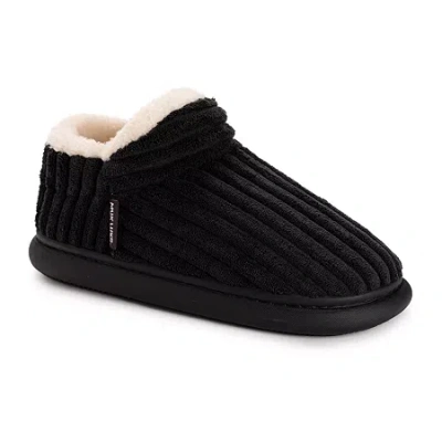 Muk Luks Aveline Slipper Womens Memory Foam Slip-on Slippers In Black