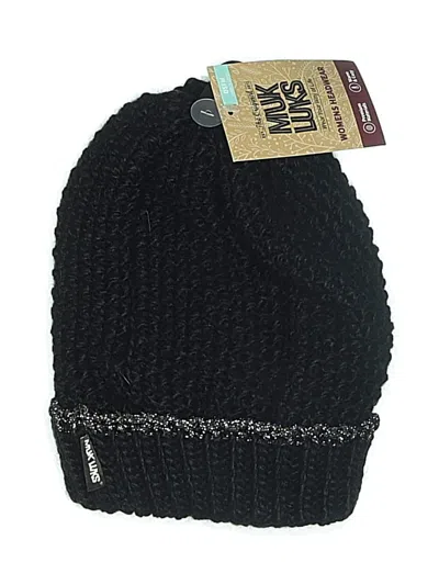Muk Luks Beanie Hat In Black