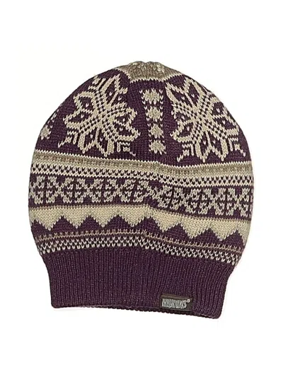 Pre-owned Muk Luks Beanie Hat In Purple