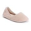 Muk Luks Beverly Womens Memory Foam Slip-on Slippers In Neutral