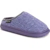 Muk Luks Bindi Faux Shearling Lined Clog In Purple