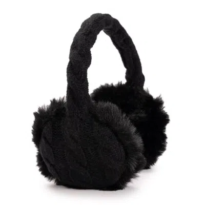 Muk Luks Cable Earmuff In Black