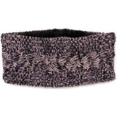 Muk Luks Cable Marled Knit Headband In Pink