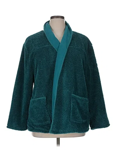 Pre-owned Muk Luks Cardigan Sweater In Blue