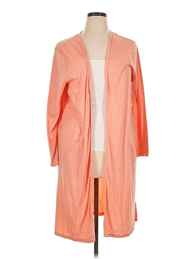 Pre-owned Muk Luks Cardigan Sweater In Orange