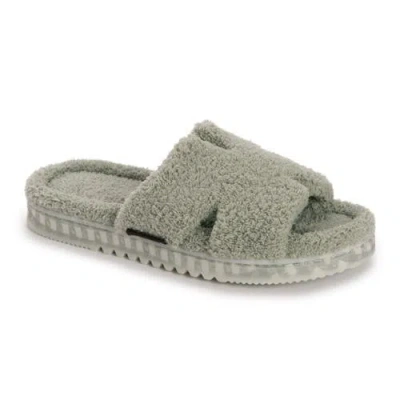 Muk Luks Cecilia Slide Slipper In Green