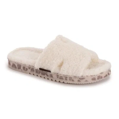 Muk Luks Cecilia Slide Slipper In White