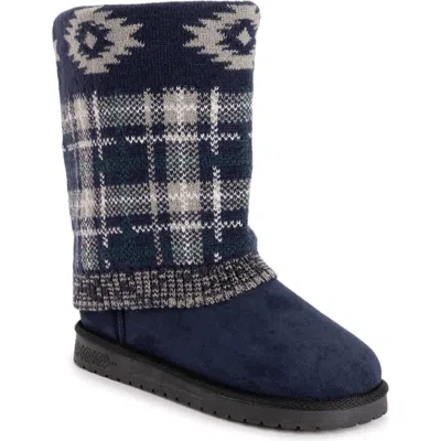 Muk Luks Cheryl Boot In Dark Sapphire