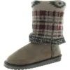 Muk Luks Cheryl Womens Knit Faux Suede Winter & Snow Boots