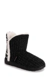 Muk Luks Cheyenne Indoor/outdoor Slipper In Black Snowflake