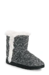 Muk Luks Cheyenne Indoor/outdoor Slipper In Grey Cable