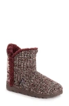 Muk Luks Cheyenne Indoor/outdoor Slipper In Multi/dark Red
