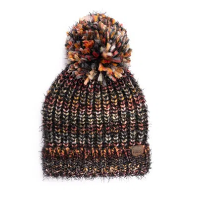 Muk Luks Chunky Space Dye Eyelash Knit Beanie In Multi