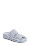 Muk Luks Cloud Ribbed Terry Double Strap Slide Slipper