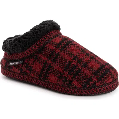 Muk Luks Colette Faux Shearling Slipper In Red