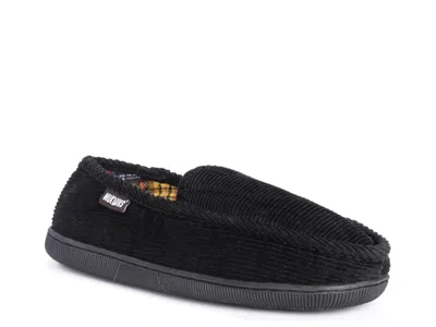 Muk Luks Corduroy Moccasin Slipper In Black