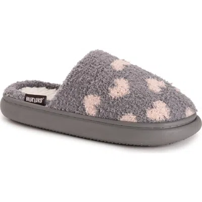 Muk Luks Cori Faux Shearling Scuff Slipper In Multi