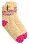 Muk Luks Cottage Bouclé Crew Socks In Cream