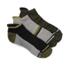 Muk Luks Cotton Ankle Compression Socks, 3 Pair Pack In Multi
