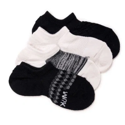 Muk Luks Dream Step No Show Sock Liner, 4 Pair Pack In Black