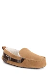 Muk Luks Emmett Faux Shearling Lined Slipper In Camel