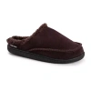 Muk Luks Faux Suede Clog Mens Memory Foam Slip Resistant Slip-on Slippers In Brown
