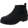 Muk Luks Finely Francis Womens Faux Leather Booties In Black