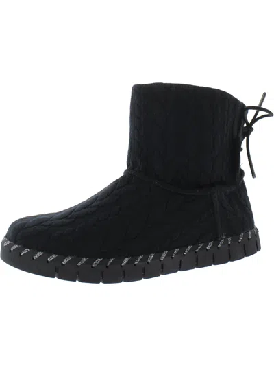 Muk Luks Flexi Hoboken Womens Cold Weather Ankle Winter & Snow Boots In Black